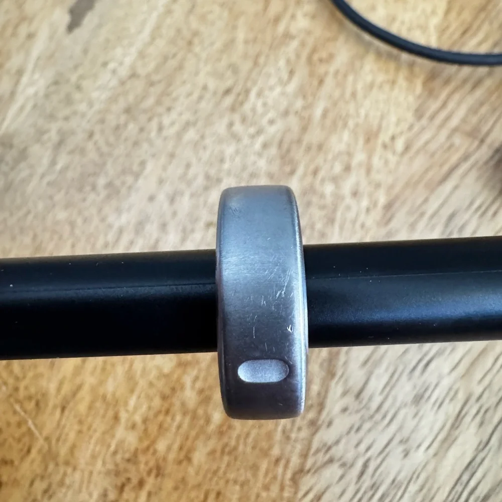 Oura Gen3 Smart Ring in Black with Silver Interior